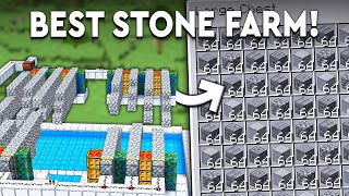 Minecraft BEST Cobblestone amp Stone Farm 121  ALL TYPES  180000 PERH [upl. by Hartwell]