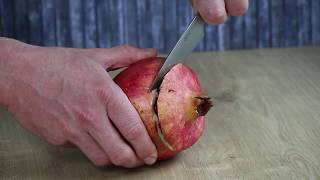 🍎 Granatapfel öffnen mit Wasser Methode entkernen ohne Sauerei  Granatäpfel schälen [upl. by Tulley]