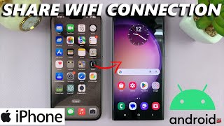 How To Share WiFi Connection From iPhone To Android [upl. by Imoan]