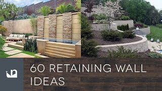 60 Retaining Wall Ideas [upl. by Laban]