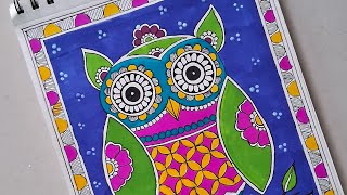 Madhubani Art for beginners anardentartist [upl. by Korfonta]