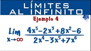 Límites al infinito  Ejemplo 4 [upl. by Atem]