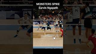 Earvin Ngapeth spike monsterspike volleyballworld volleyballspiketrainingdrills [upl. by Khalil]