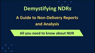 What is Non Delivery Report NDR How to analyze NonDelivery Reports NDRs [upl. by Kopp]