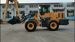 35 Ton CEEPA Tier 3 Wheel Loader TL35 with 1820 Mampsup3 Bucket [upl. by Einnad]