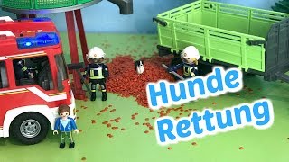 Die Hunde Rettung  FEUERWEHR Rettungsaktion  Familie Tamtam 9  Playmobil Film  KinderSpielzeug [upl. by Hisbe964]