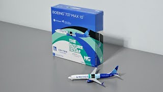 NG Model United Airlines Boeing 737 MAX10 SAF test aircraft N27602 Model Review [upl. by Silverstein]