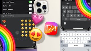 SAIU🤩TECLADO ESTILO IPHONE NO ANDROID COM CORREÇÃO  SOM NAS TECLAS EMOJIS IOS ATUALIZADO 2024 [upl. by Toolis]