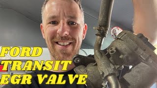 How to replace EGR valve Ford Transit MK7 24 [upl. by Seagrave]