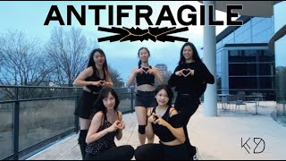 Yale KDSY  KPOP IN PUBLIC LE SSERAFIM 르세라핌 quotANTIFRAGILEquot 커버댄스 Dance Cover From USA [upl. by Goldsmith]