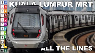 🇲🇾 Kuala Lumpur Urban Rail  All the Lines 2022 4K [upl. by Legim43]