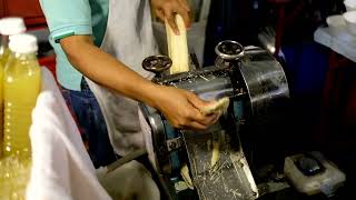 Watch Fresh Squeezed Sugar Cane Juice Street food of Thailand [upl. by Eeluj638]