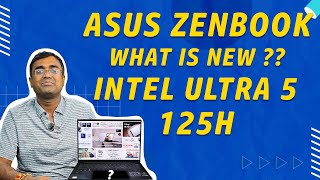 ASUS Zenbook 14 OLED UX3405MA Intel Evo Ultra Core5125H NPU Laptop AI Enabled Thin amp Light In Hindi [upl. by Illac944]