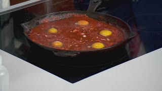 Sunday Brunch Chef Adam Witt makes Shakshouka or spicy saucy eggs [upl. by Otrebtuc]