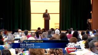 Ted White reads MLK speech at luncheon [upl. by Htenaj]