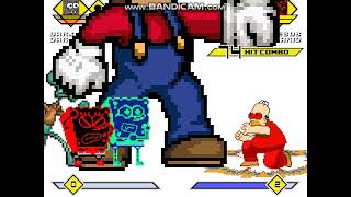 Mugen 1100 DSbob DPingu DHomer SymSMario vs OniDSbob Giant Mario SHomer SbobC19 [upl. by Anatsirhc]