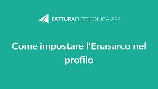 Come impostare lEnasarco nel profilo [upl. by Rhona]