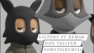 Victony – Soweto Remix Ft Rema amp Don Toliver Lyrics video [upl. by Nealey]