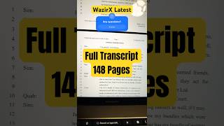 WazirX Latest  Full official Transcript shorts crypto [upl. by Niuq535]