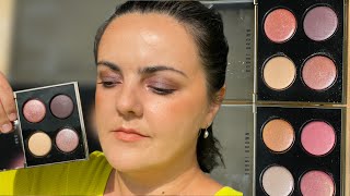 Bobbi Brown Luxe Eye Shadow Quad Milky Way ampStarCrossed eyeshadow palettesmakeup look and swatches [upl. by Ranice]