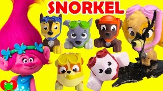 Paw Patrol Snorkel Pups Dive to Save Trolls [upl. by Enamrej]