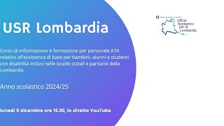 Formazione personale ATA inclusione scolastica alunni con disabilità  5° incontro [upl. by Gies612]