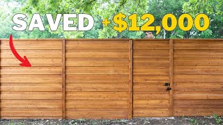 Paying to have a new fence built is expensive Do this instead [upl. by Ycnaf796]