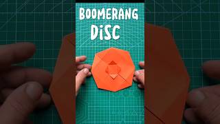 Origami boomerang disk with paper origami boomerang [upl. by Zela]