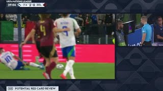 Lorenzo Pellegrini Red Card ♦️ Italy vs Belgium 22 All Goals Highlights [upl. by Aivatra155]