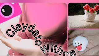 CLAY DATE alone🙃  TUTORIAL aesthetic zara verve [upl. by Pickford]