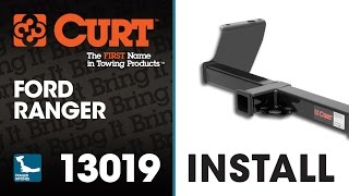 Trailer Hitch Install CURT 13019 on Ford Ranger [upl. by Arriat]