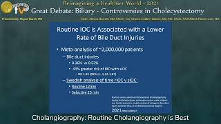 Cholangiography Routine Cholangiography is Best [upl. by Aleuqahs68]