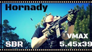 Hornady 545x39 60gr VMAX From A SBR Ballistics Gel Test HD [upl. by Aleyam]