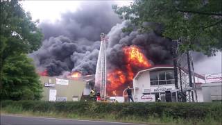 Großbrand Garbsen Hannover 02062018 Us Sports Vom Ausbruch bis zum ende [upl. by Adnohsek]