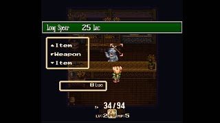 Lets Play Seiken Densetsu 3 Hardtype 02  You just sold the long spear [upl. by Sikleb]