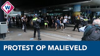 Samenvatting van de demonstratie tegen coronamaatregelen op het Malieveld en omgeving  OMROEP WEST [upl. by Lidah]