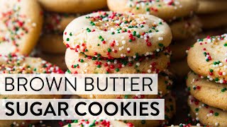 Brown Butter Sugar Cookies  Sallys Baking Recipes [upl. by Llain]