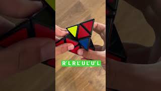 Rubik’s Pyraminx last layer algorithm flipped edge solution [upl. by Trici]