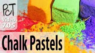 Chalk Pastels on Polymer Clay Solid and Liquid Clay [upl. by Lazarus334]