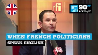 France When French politicians speak English [upl. by Halonna761]