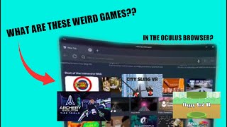 playing all those weird QUEST web browser games VR flash game equivalent [upl. by Nnairac]