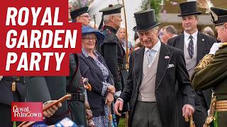 King Charles and Queen Camilla Host Royal Garden Party at Holyrood Palace in Scotland [upl. by Ekard]