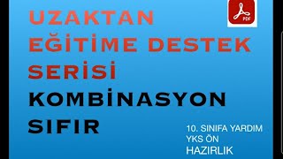 KOMBİNASYON SIFIR  2KISIMUZAKTAN EĞİTİME DESTEKaçıklamayı okuyun [upl. by Adrian]