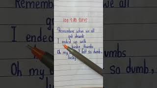 100 Bad Days 😔  AJR lyrics viral shorts [upl. by Tiemroth]