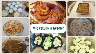 Mit ettünk a héten 24 november [upl. by Elleinnad]