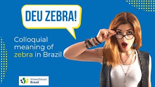 Colloquial Meaning of Zebra in Brazil [upl. by Eiramnerual935]