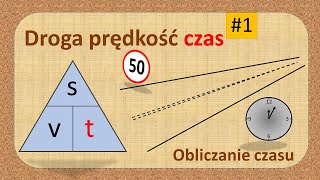 Obliczanie czasu 1  droga prędkość czas [upl. by Oigolue761]