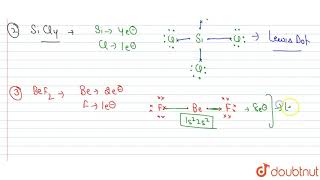 Draw the Lewis structures for the following molecules and ions H2SSiCl4BeF2C [upl. by Llorre]