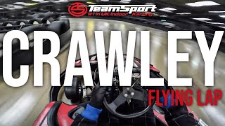 Flying Lap  TeamSport Karting Crawley [upl. by Annaitsirhc]