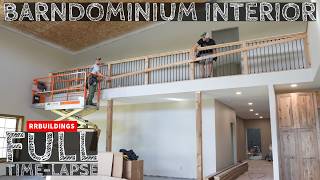 Full Interior Barndominium TimeLapse Home Build [upl. by Northrup972]